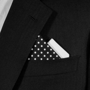 NEW - Contrasting Color 100% Cotton Pre-Folded Pocket Square Handkerchief Insert